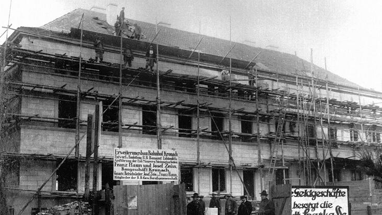 1930: Franz Haun kümmerte sich um den Erweiterungsbau des Kronacher Bahnhofs.