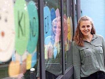 Die Arbeit im Kinderparadies Gremsdorf macht ihr großen Spaß: Jana Roth ist glücklich mit ihrer Berufswahl.  Foto: Yannick Hupfer