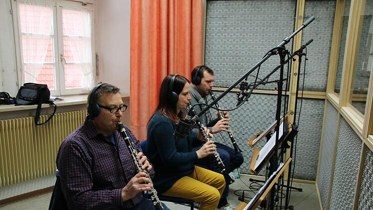 Bei den Aufnahmen in der Zehntscheune Thomas Malz