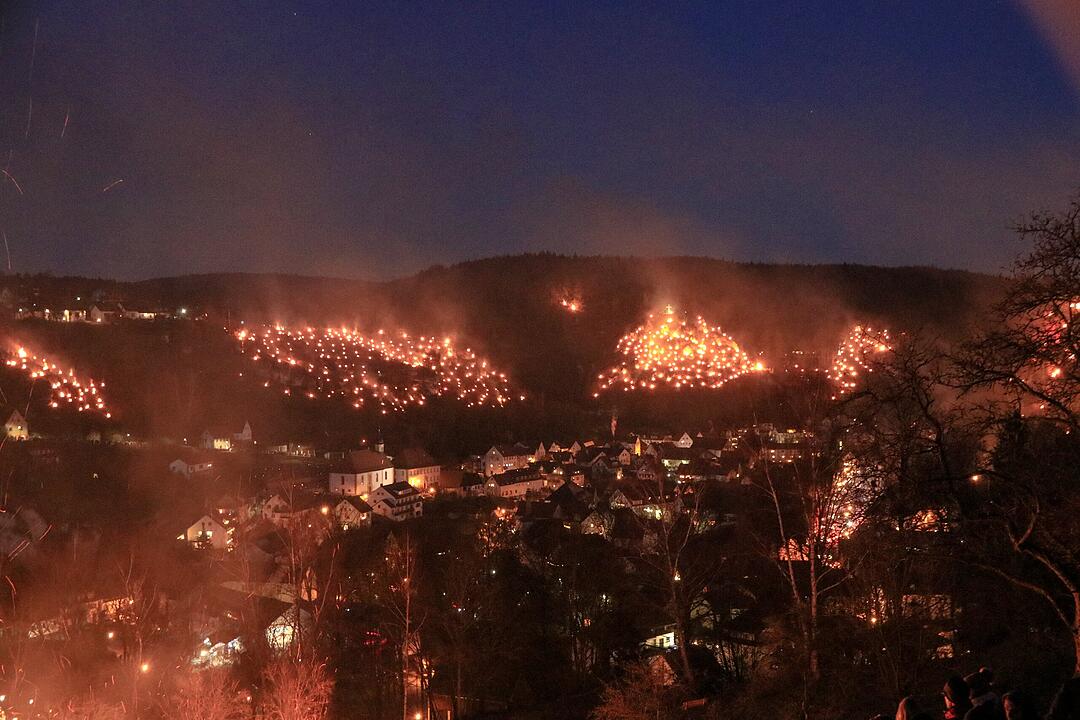 Feuerspektakel in der Fränkischen Schweiz