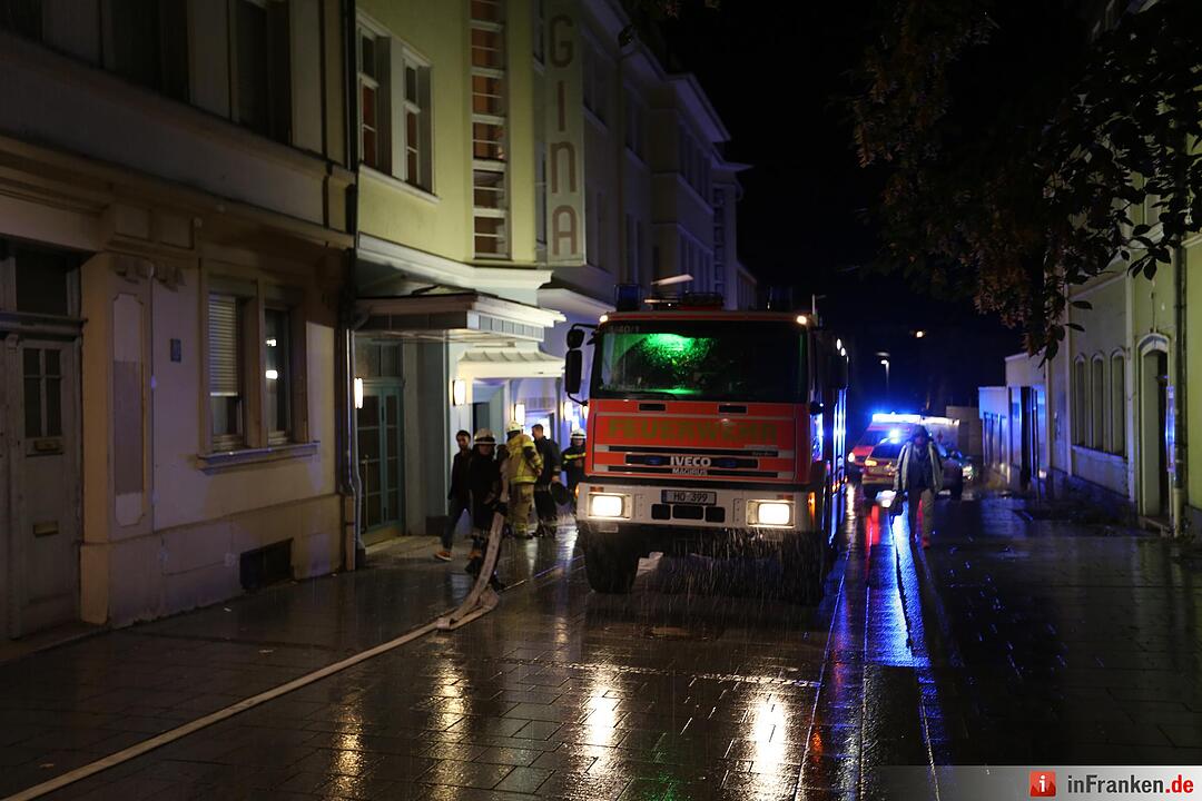 Kellerbrand im Scala-Kino in Hof