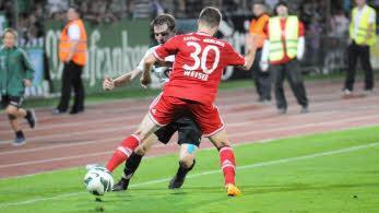 Auftritt der "kleinen Bayern" auf großer Bühne im Willy-Sachs-Stadion. Foto: ssp