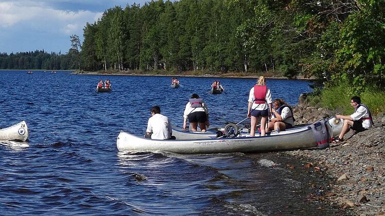 Die Boote fahren gleich aus.