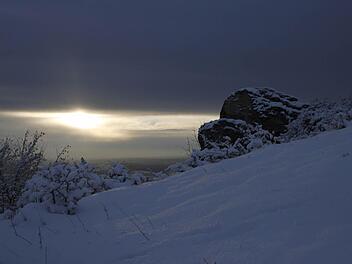 Auch im Winter bei Eis und Schnee ist das Walberla     von einer beispiellosen Pracht.Bild: Pelke