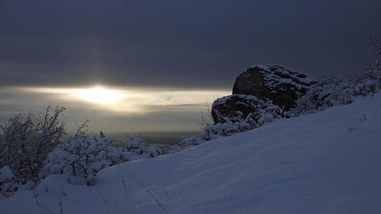 Auch im Winter bei Eis und Schnee ist das Walberla     von einer beispiellosen Pracht.Bild: Pelke