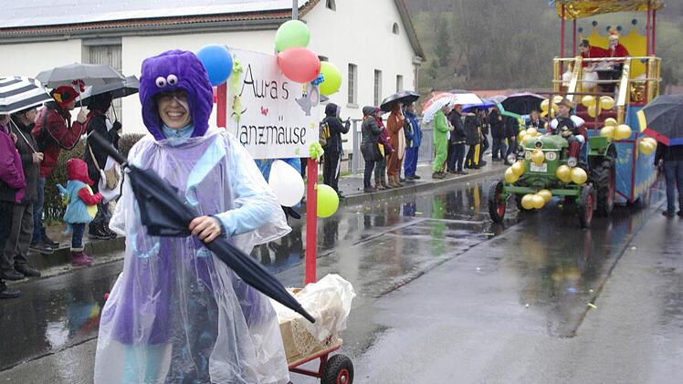 Faschingszug Aura 2016. Foto: Winfried Ehling