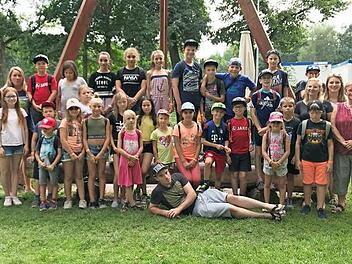 27 M&auml;dchen und Jungen waren beim Zeltlager des TVO dabei. Foto: privat