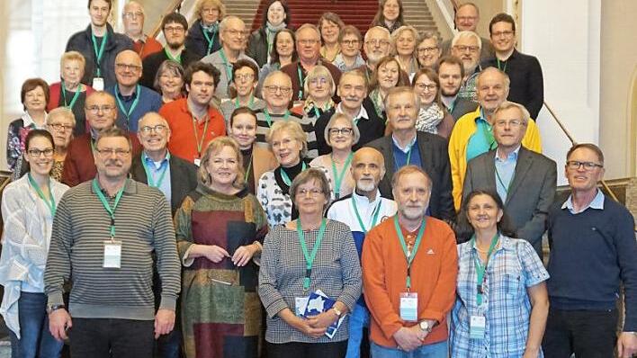 Alexandra Hiersemann (vorne 2. v. l.) begr&uuml;&szlig;te die Besucher in M&uuml;nchen. Foto: privat