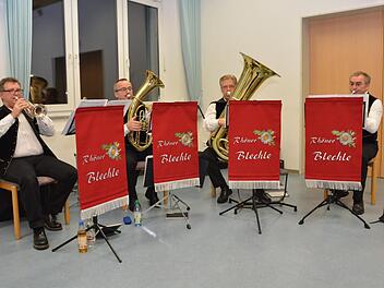 Die Musikervereinigung "Rhöner Blechle" sorgte für die musikalische Umrahmung des Abends.  Fotos: Björn Hein