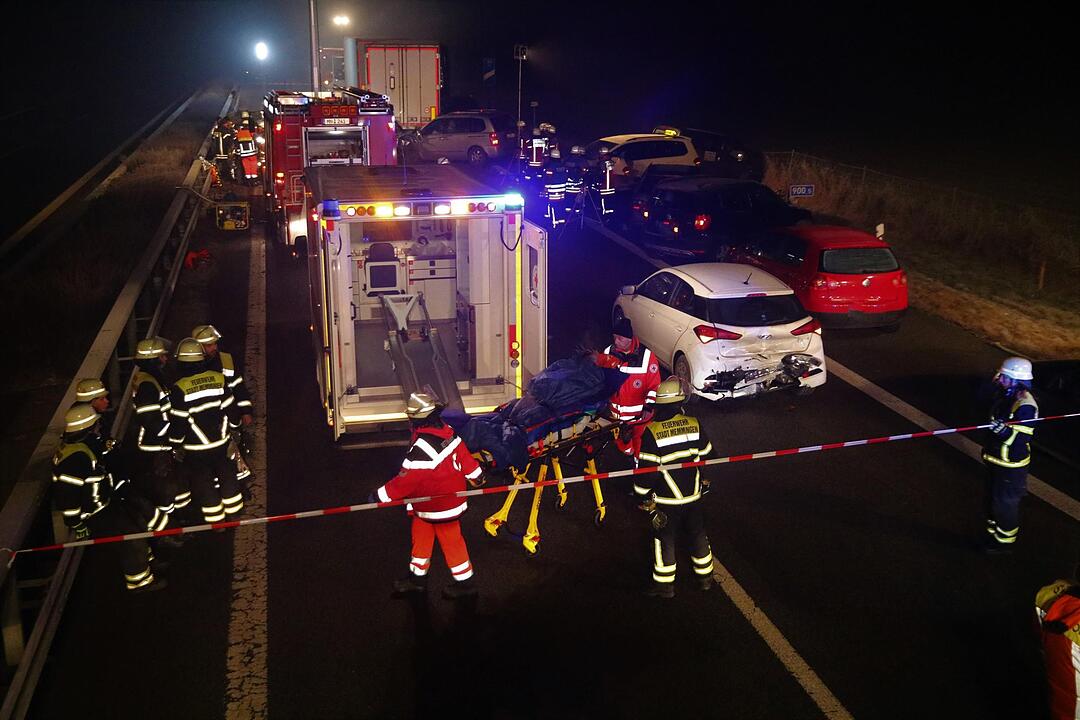 Nebel-Unfall auf A7