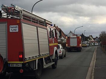 Gaseinsatz: Am Donnerstagnachmittag war der Hopfenweg für längere Zeit gesperrt. Foto: Stephan Tiroch
