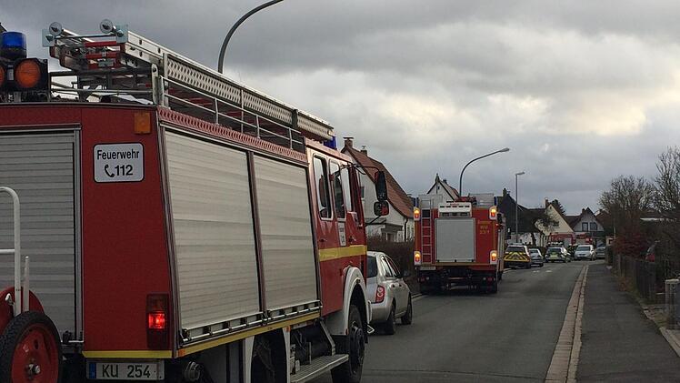 Gaseinsatz: Am Donnerstagnachmittag war der Hopfenweg für längere Zeit gesperrt. Foto: Stephan Tiroch