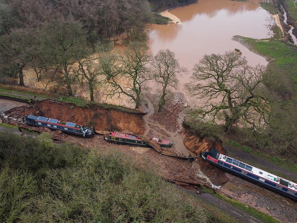 Erdrutsch in Gro&szlig;britannien