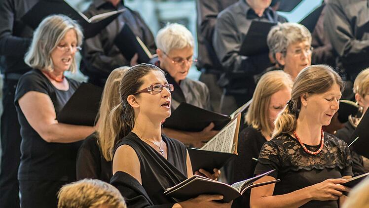 Die Coburger Bachnacht unter der Leitung von Peter Stenglein lockte zahlreiche Zuhörer an mit ihrem vielseitigen Programm. Foto: Jochen Berger