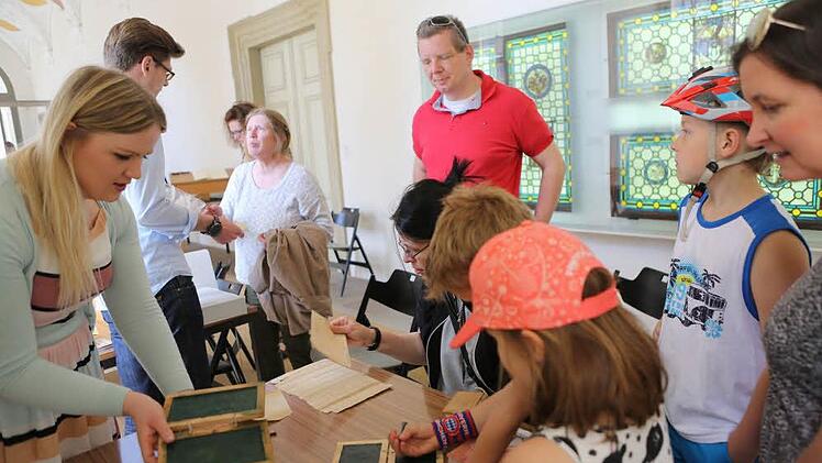 Auch in der Staatsbibliothek waren Kinder aktiv eingebunden. Foto: Barbara Herbst