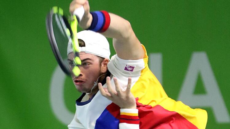 Auf Maximilian Marterer ruhen die fränkischen Siegeshoffnungen. Im Achtelfinale musste er gegen den Italiener Simone Bolelli Schwerstarbeit leisten, gestern hatte er gegen Corentin Moutet leichtes Spiel.