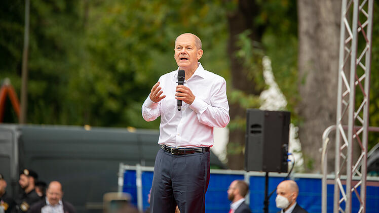 Bundestagswahl Nürnberg: olaf Scholz attackiert FDP