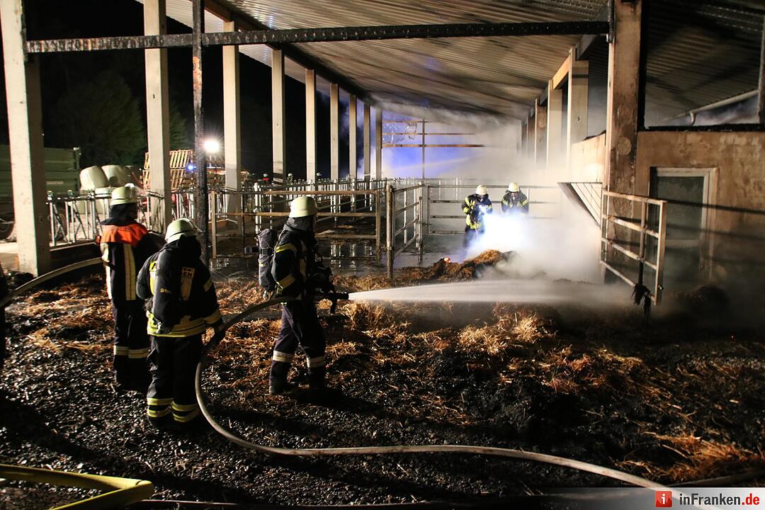 Hoher Schaden bei Stallbrand bei Nüdlingen