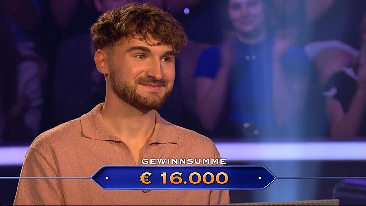 Justin Martin sicherte sich bei Jauch 16.000 Euro.