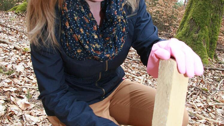 Nach jeder Inspektion werden die Stäbe neu aufgeraut.