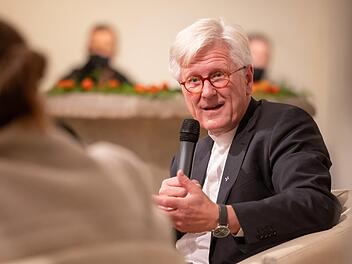 Landesbischof Heinrich Bedford-Strohm bei einer Diskussion in Gotha im Oktober 2020