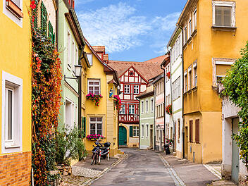 Farbenfrohe historische H&auml;user in Bamberg