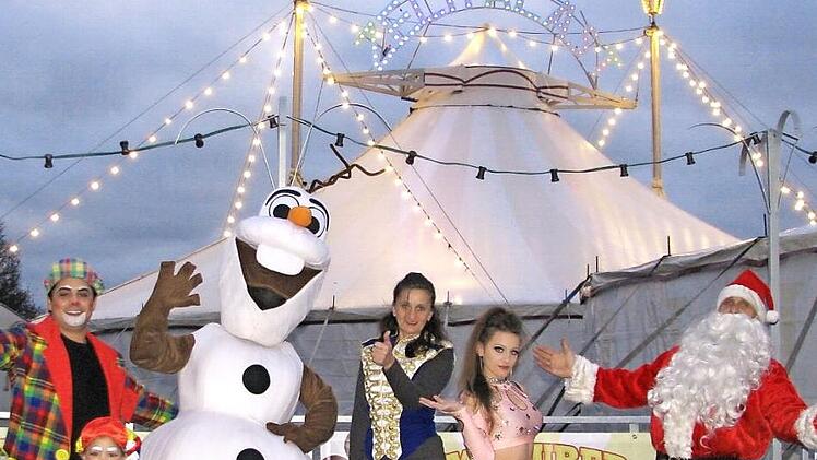 Viel Spaß über die Feiertage bietet der "Coburger Weihnachtscircus" in Untersiemau.  Foto: Norbert Karbach