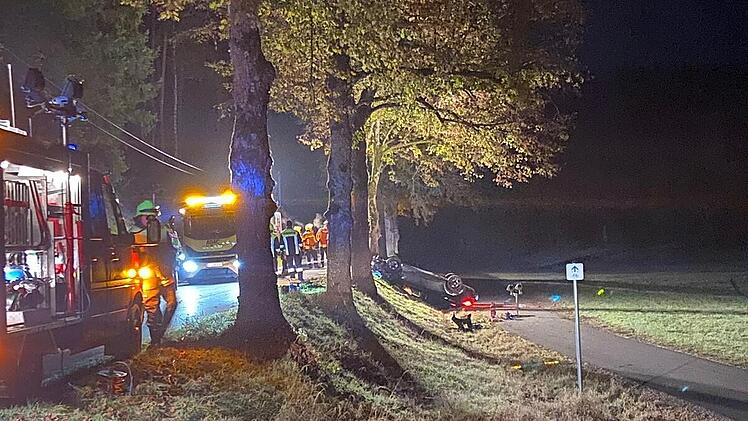 Unfall im Kreis Bayreuth: Hubschrauber sucht vermisste Person