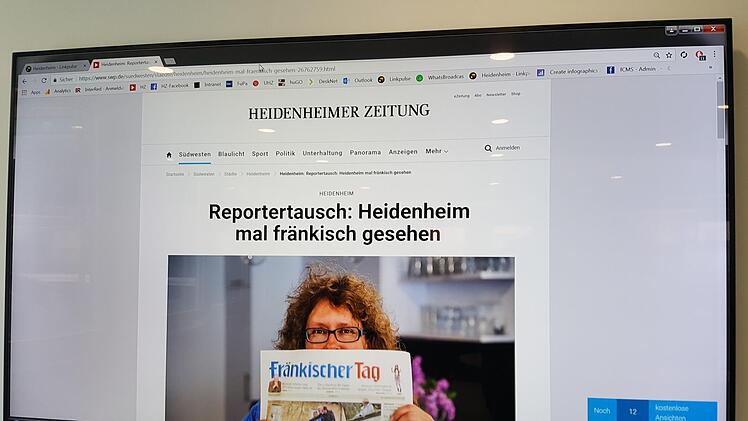 Heidenheim: Auf der großen "Leinwand"  Foto: Christofzik