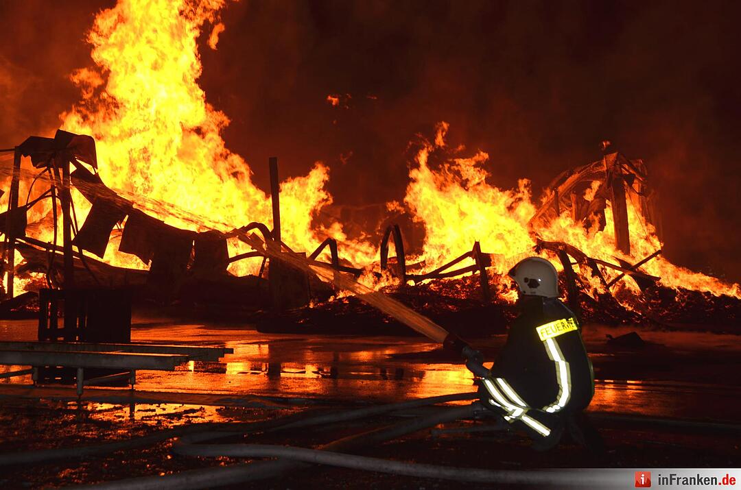 Brand im Sägewerk Untererthal