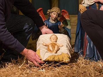 In W&uuml;rzburg wurde ein Jesuskind aus einer Krippe gestohlen. Symbolfoto: Friso Gentsch/dpa