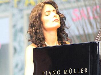Ein inniger Moment Musik, von Katie Mahan empfunden während Debussys "Clair de lune"  Foto: Markus Häggberg