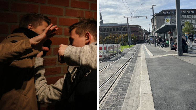 W&uuml;rzburg: Mann getreten und gew&uuml;rgt