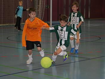 Bei den fränkische E-Junioren hat Futsal als Fußball-Variante bereits Fuß gefasst. Foto: Dietz/Archiv