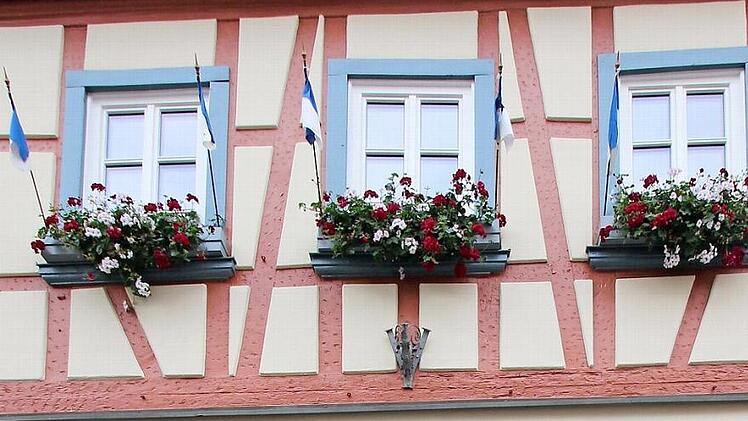 Die Fassade des Fachwerkhauses von Thomas und Renate Kersten.Dieter Britz