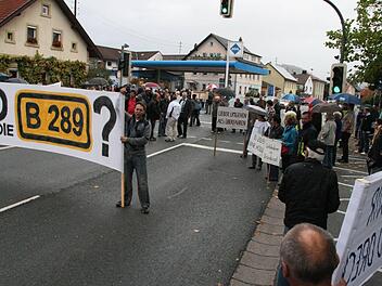Seit Jahren gehen die Bürger für den Bau der Umgehung auf die Straße. Foto: Matthas Betz/Archiv