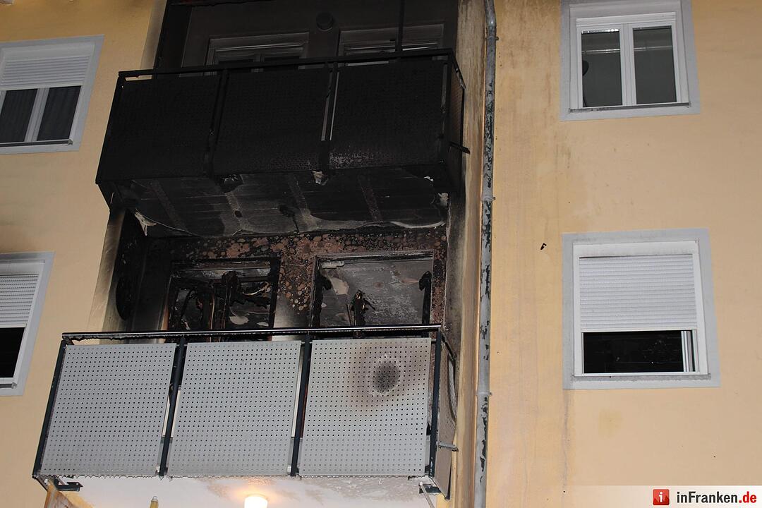 Zimmer in Bayreuth brennt aus