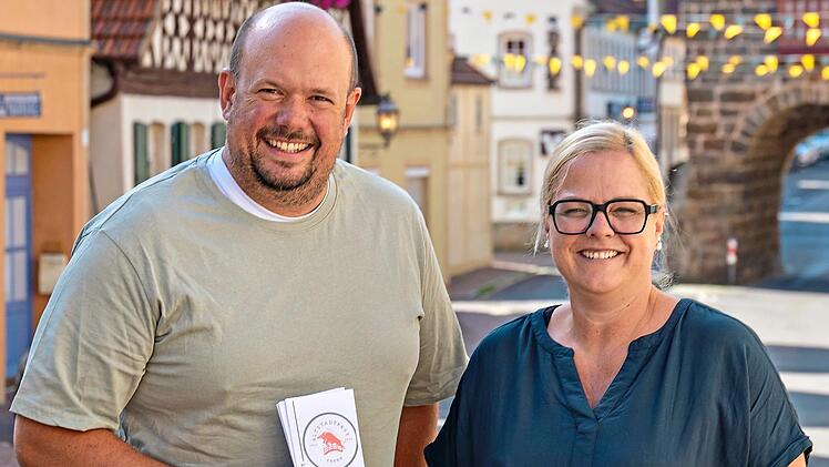 Veranstalter Kai Hofmann und Erste B&uuml;rgermeisterin Isabell Zimmer Rudolf Hein