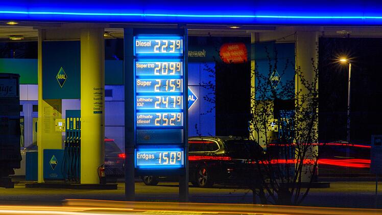 Kraftstoffpreise an einer Tankstelle
