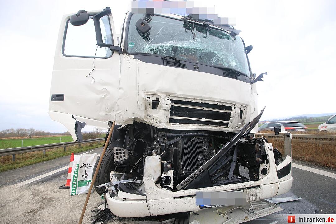 Lkw-Unfall auf A73 bei Buttenheim