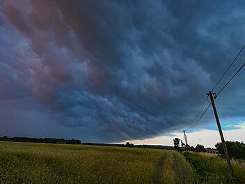 Gewitter am Samstag in Franken