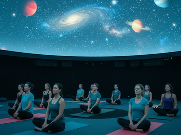 Yoga im Planetarium