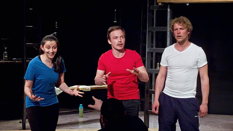 Improtheater mit Leila Müller, Ingo Paulick und Oliver BaeslerFoto: Jochen Berger