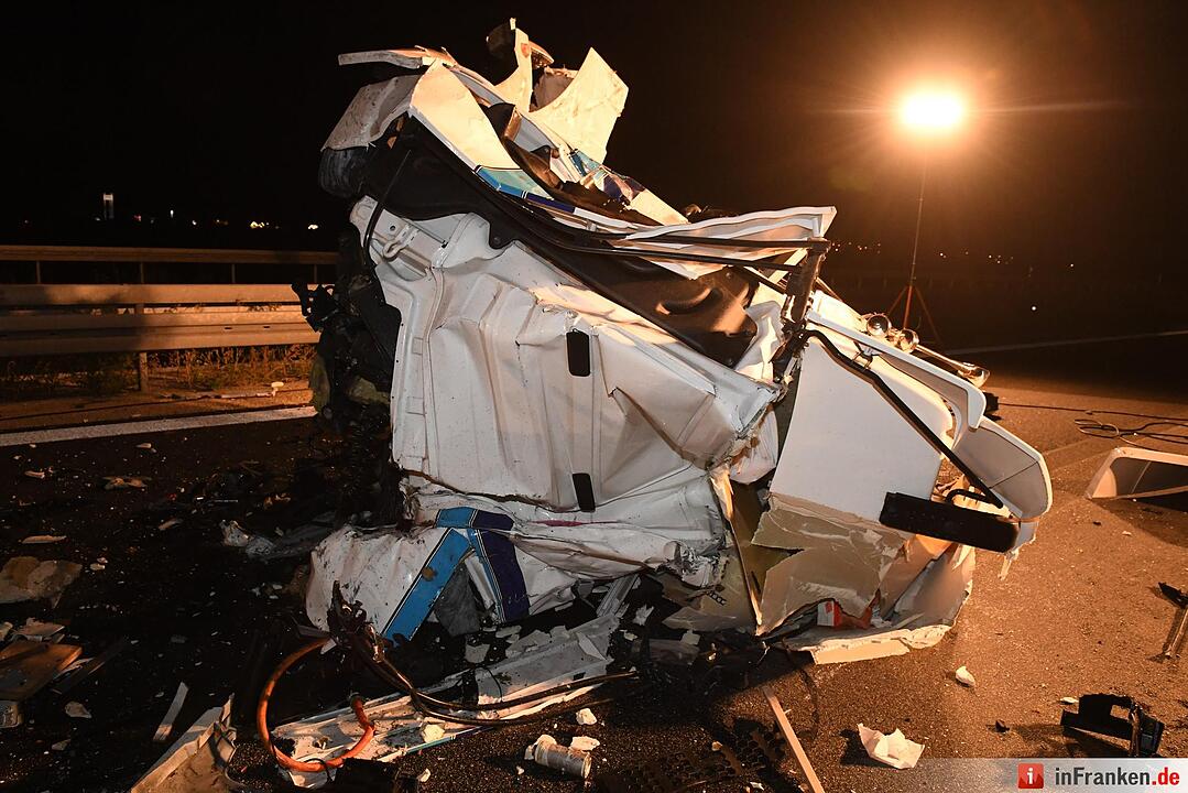 Schwerer Unfall auf A70 bei Bamberg