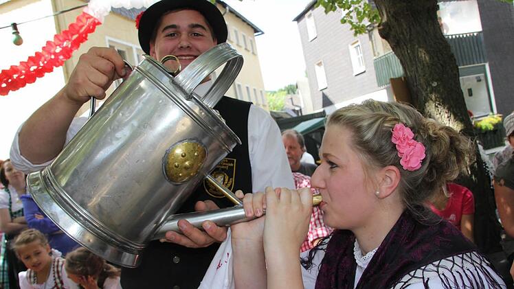 Sie ist in diesem Jahr das junge Mädchen: Sophie Erhardt. Mit im Bild Pascal Zwosta.