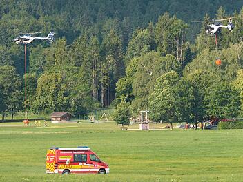 Brand im Bergwald in den Chiemgauer Alpen