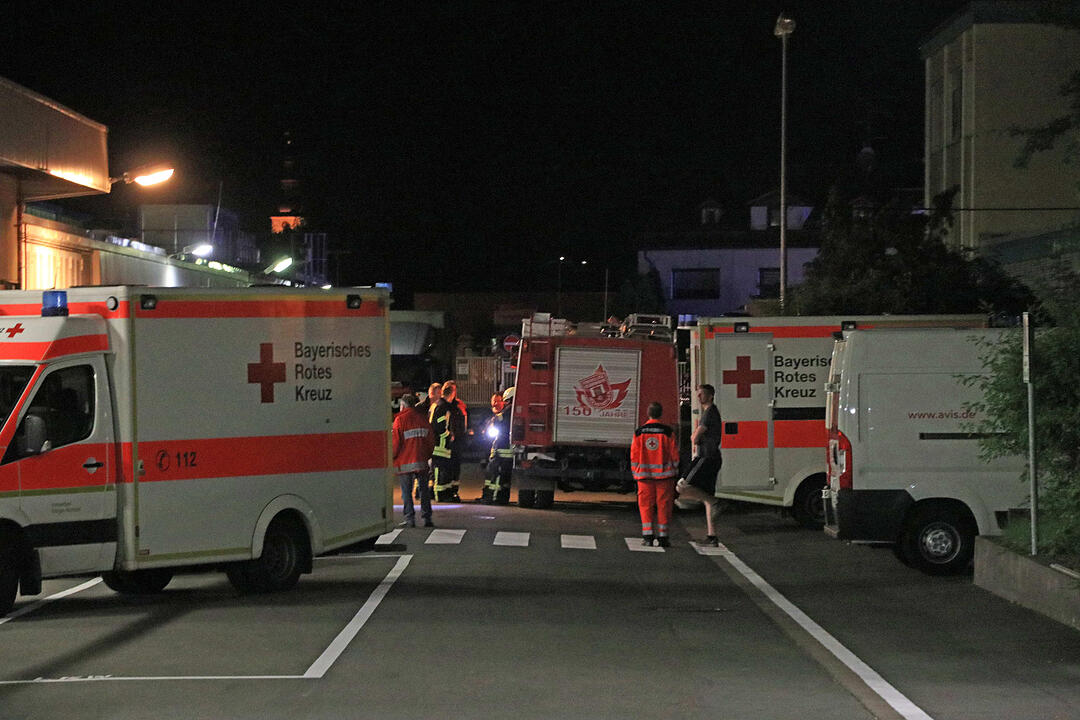 Feuerwehreinsatz bei INA-Schaeffler in Höchstadt