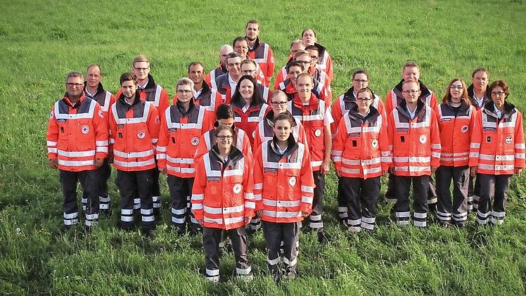 Die Mitglieder der BRK-Bereitschaft