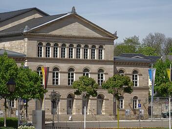 Blick auf das Landestheater Coburg von Schloss EhrenburgFoto: Jochen Berger