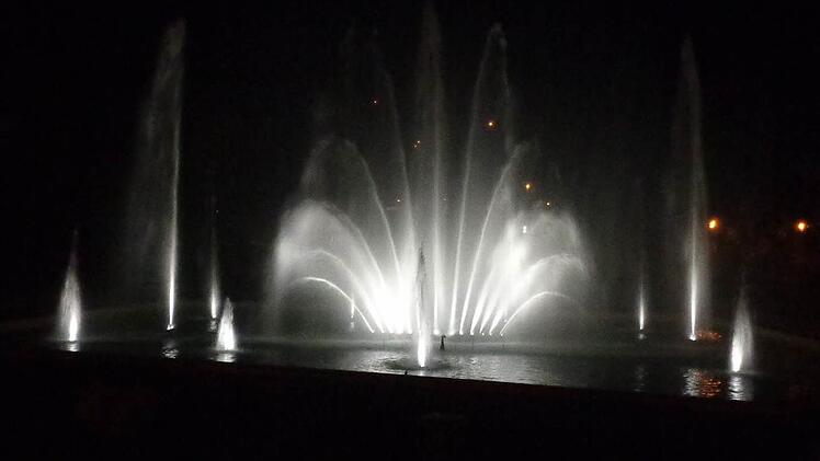 Verheißungsvoll: Dieses Bild vom Probelauf des Beamers veröffentlichte die Stadt am Freitag. Foto: Stadt Bad Kissingen